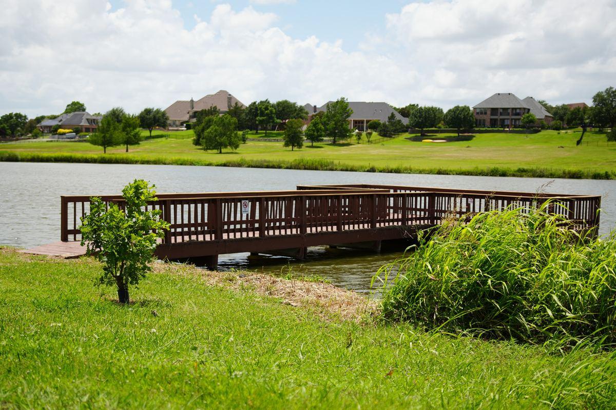 Neighborhood entrance and common green space